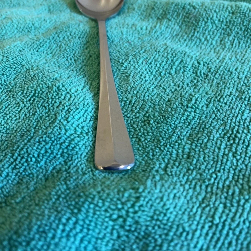 Gorham Silver Stainless Steel Colonial Tipt Teaspoon 6 1/8 in
